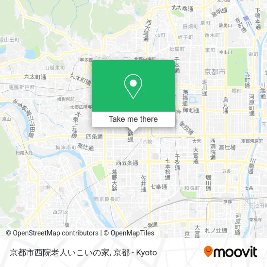 京都市西院老人いこいの家 map