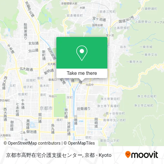 京都市高野在宅介護支援センター map