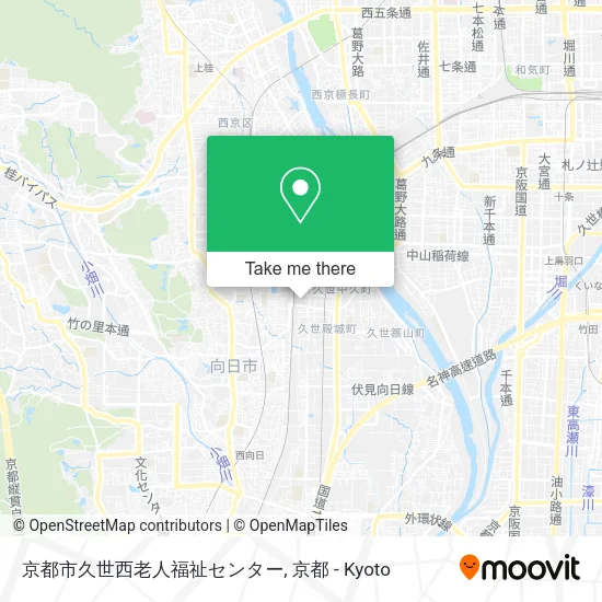 Kyoto City Kuse West Senior Welfare Center map