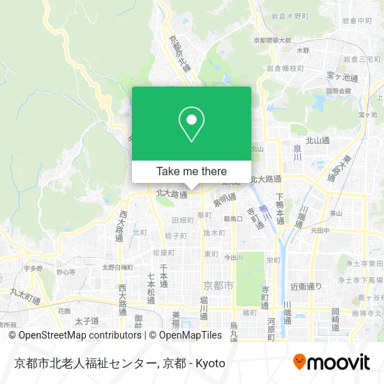 京都市北老人福祉センター map