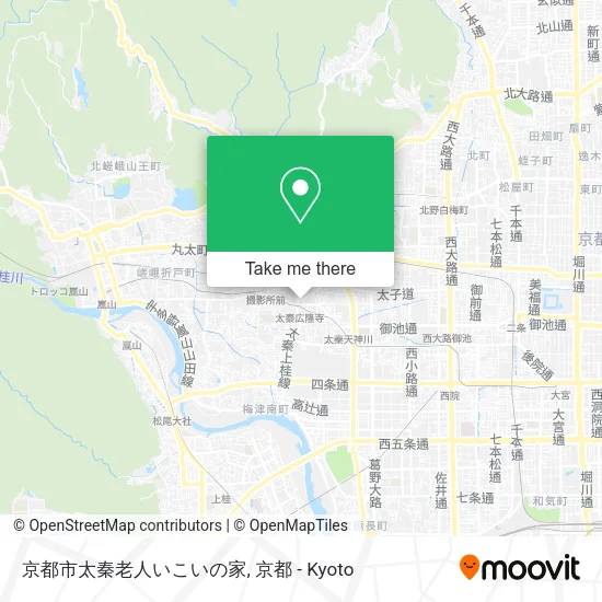 京都市太秦老人いこいの家 map
