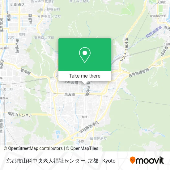 Kyoto City Yamashina Central Senior Welfare Center map