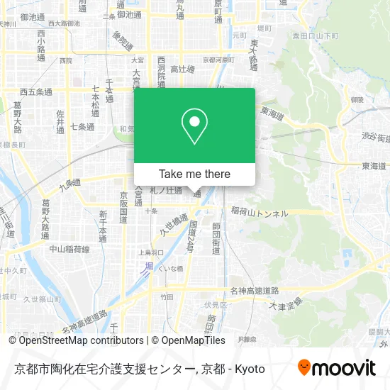 京都市陶化在宅介護支援センター map