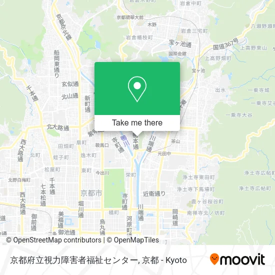京都府立視力障害者福祉センター map