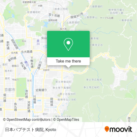 日本バプテスト病院 map