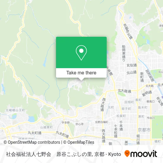 社会福祉法人七野会　原谷こぶしの里 map