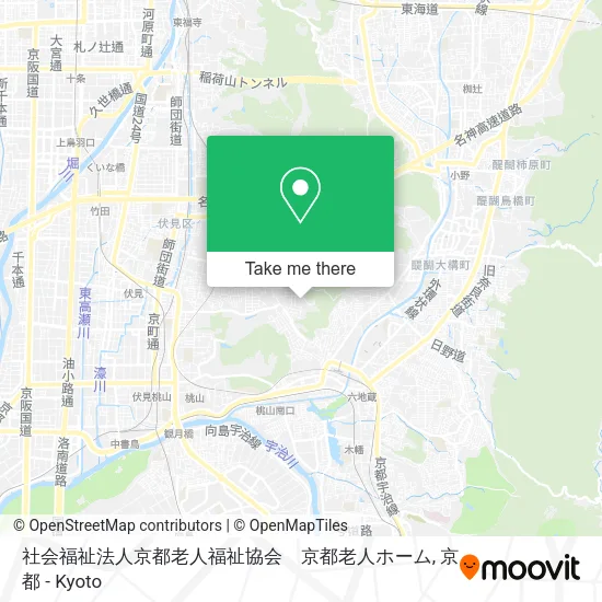 社会福祉法人京都老人福祉協会　京都老人ホーム map