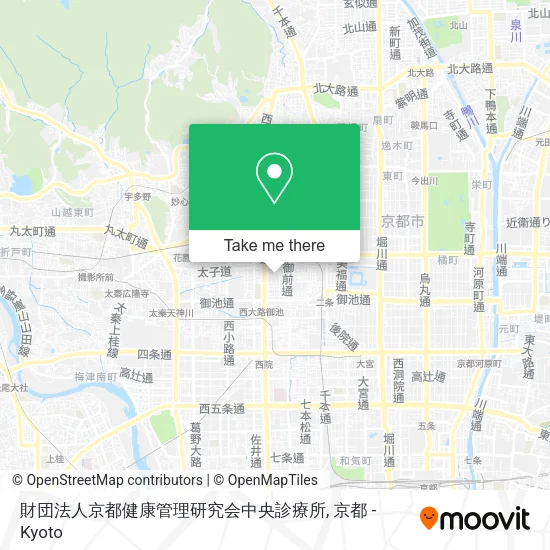 財団法人京都健康管理研究会中央診療所 map