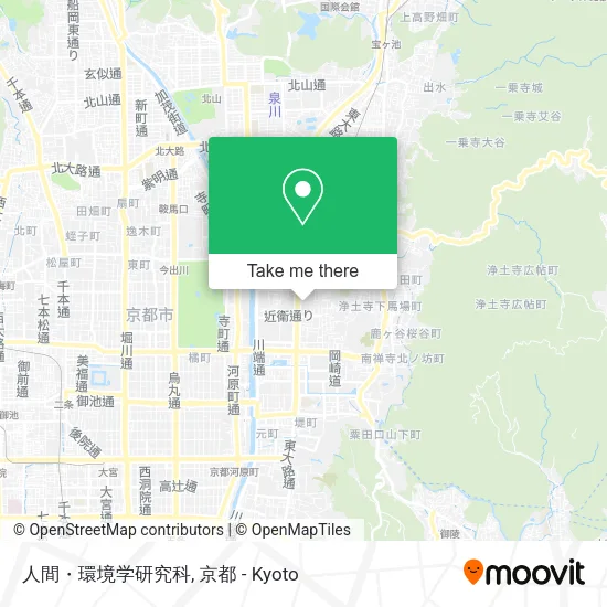 人間・環境学研究科 map