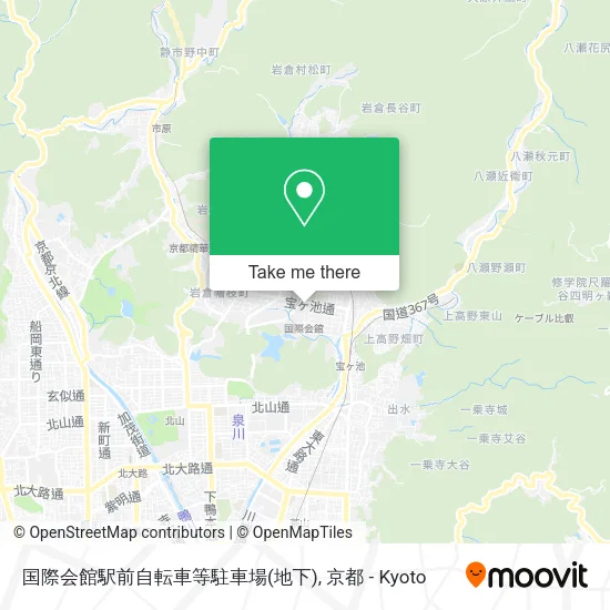 国際会館駅前自転車等駐車場(地下) map