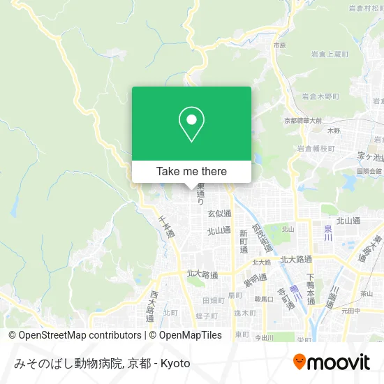みそのばし動物病院 map