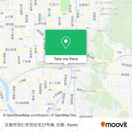 京都市崇仁市営住宅27号棟 map