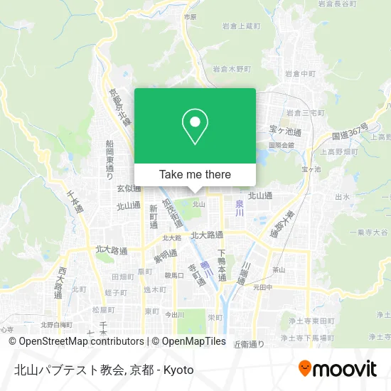 Kitayama Baptist Church map