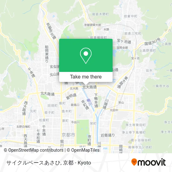 Cycle Base Asahi map