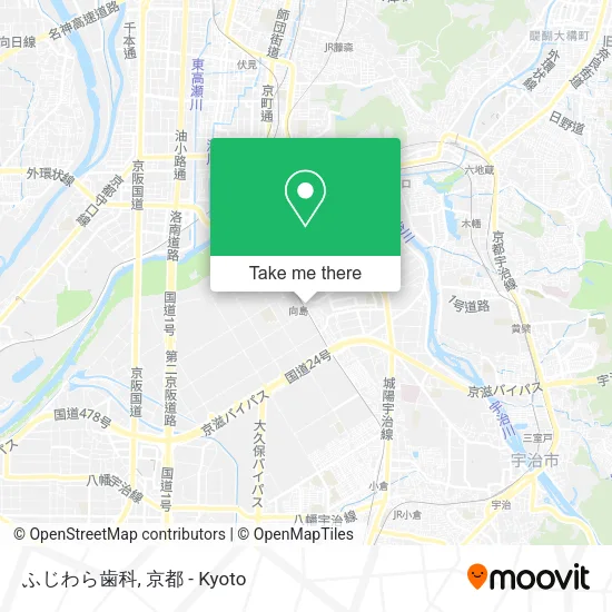 ふじわら歯科 map