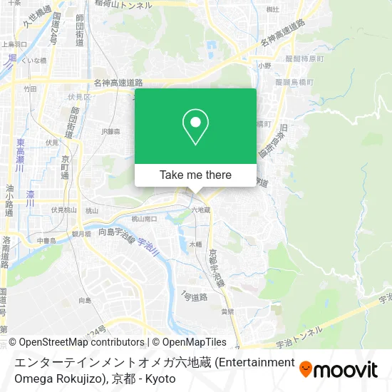 エンターテインメントオメガ六地蔵 (Entertainment Omega Rokujizo) map