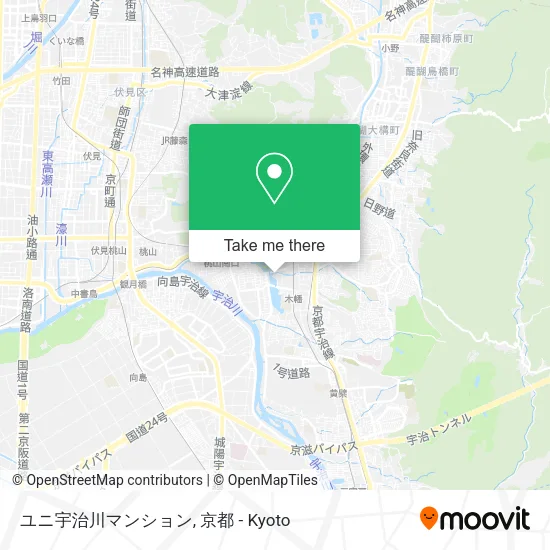 ユニ宇治川マンション map