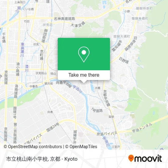市立桃山南小学校 map