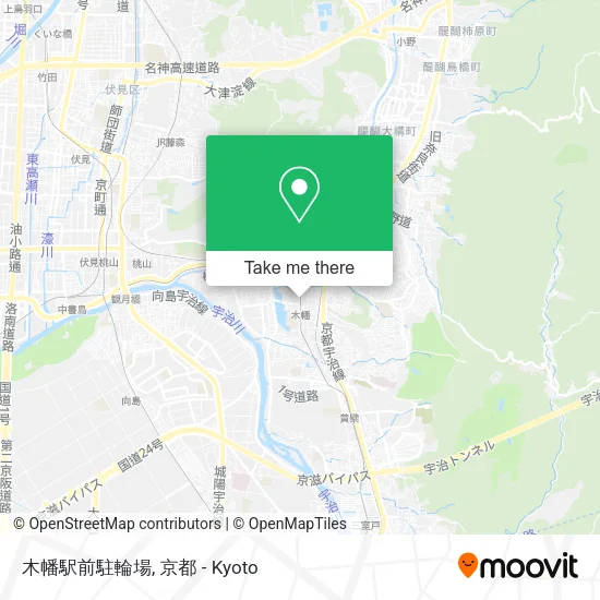 木幡駅前駐輪場 map