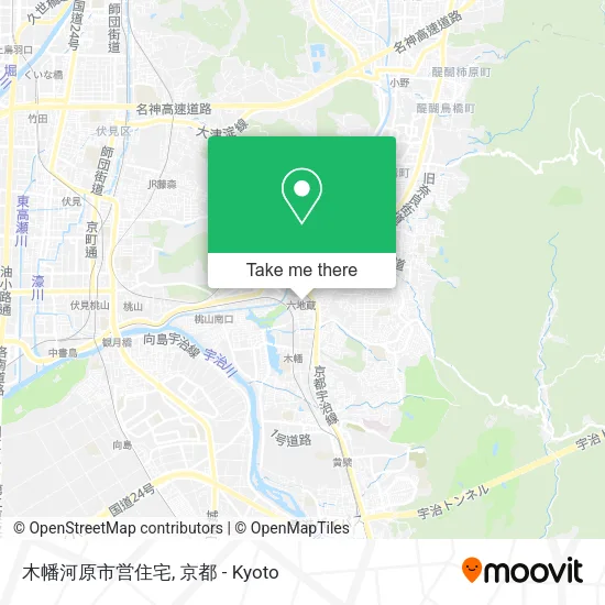 木幡河原市営住宅 map