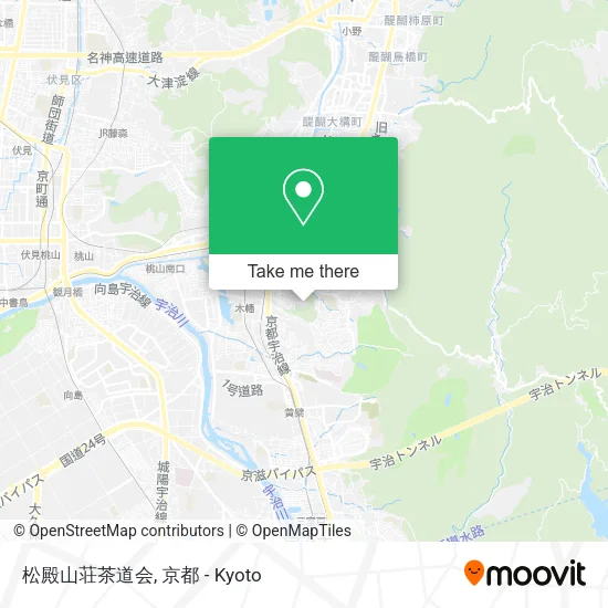 松殿山荘茶道会 map