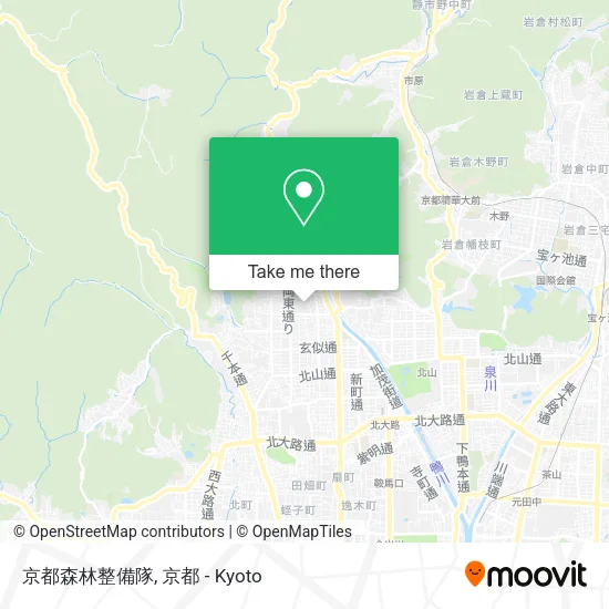 京都森林整備隊 map
