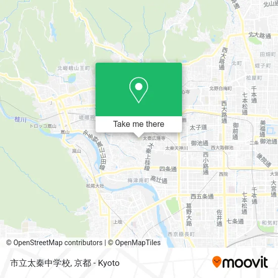 市立太秦中学校 map