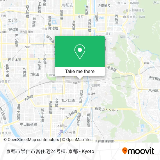 京都市崇仁市営住宅24号棟 map