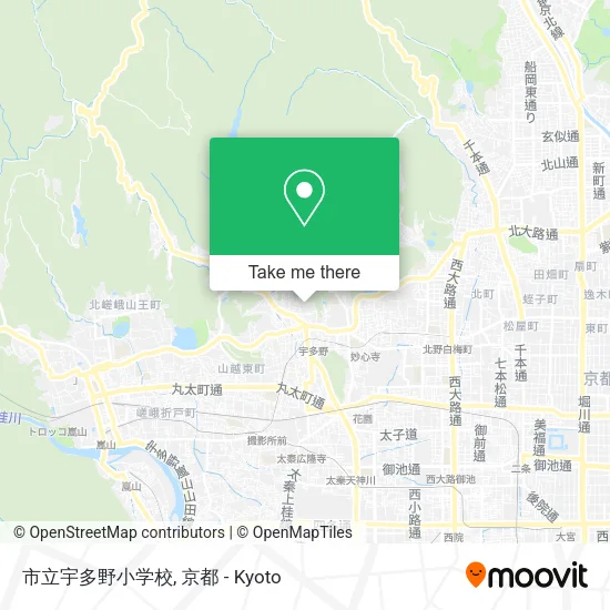 市立宇多野小学校 map