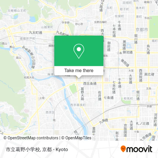 市立葛野小学校 map