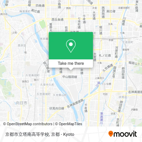 京都市立塔南高等学校 map