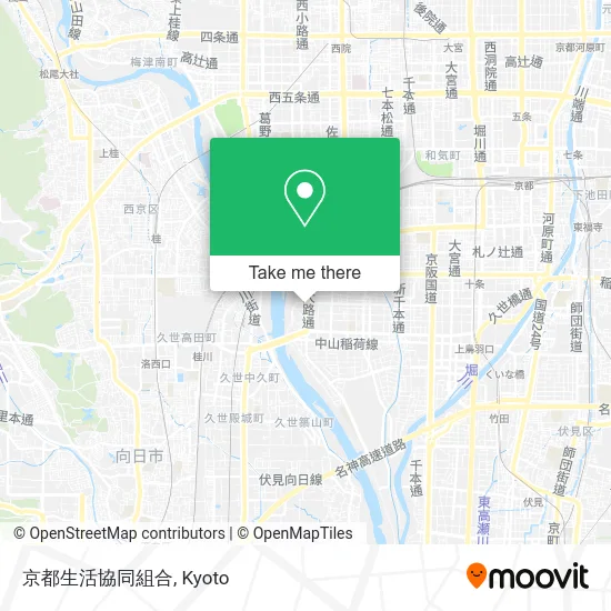 Kyoto Consumer Cooperative map
