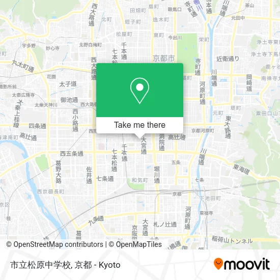 市立松原中学校 map