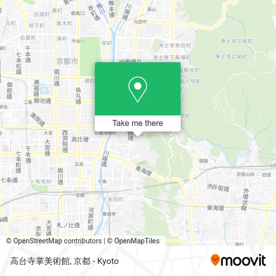 高台寺掌美術館 map