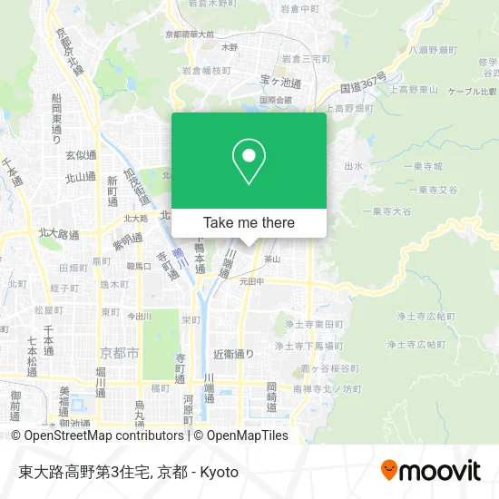 東大路高野第3住宅 map