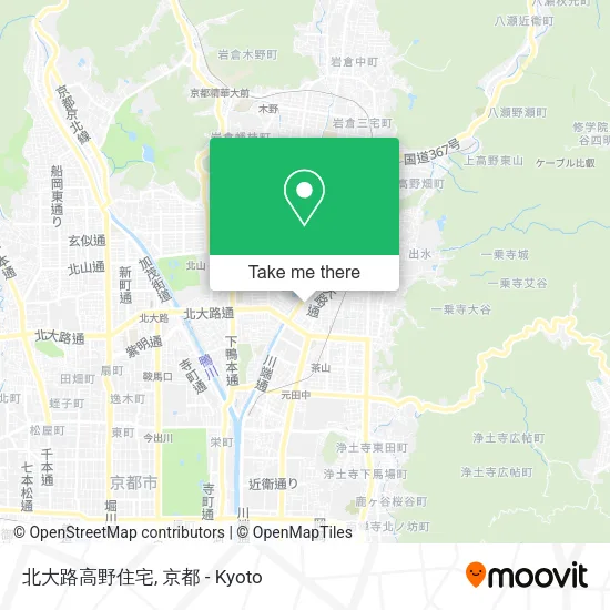 北大路高野住宅 map