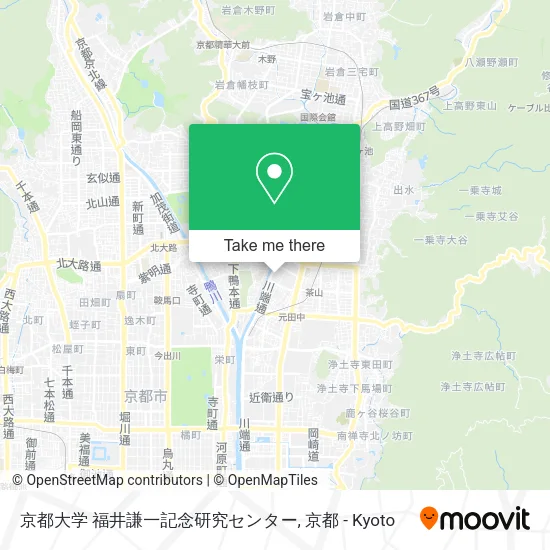 京都大学 福井謙一記念研究センター map