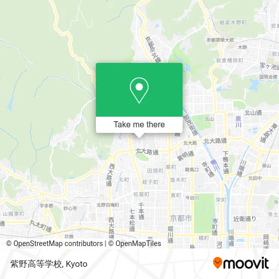 紫野高等学校 map
