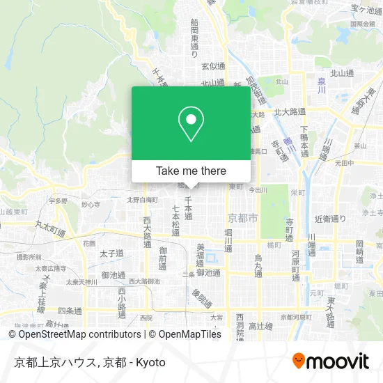 Kyoto Kamigyo House map