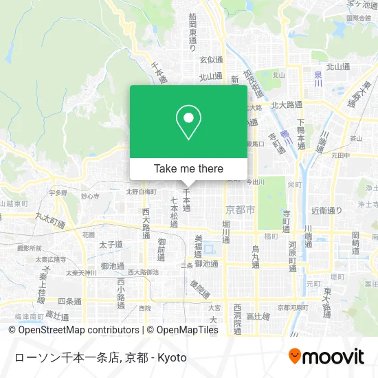 ローソン千本一条店 map