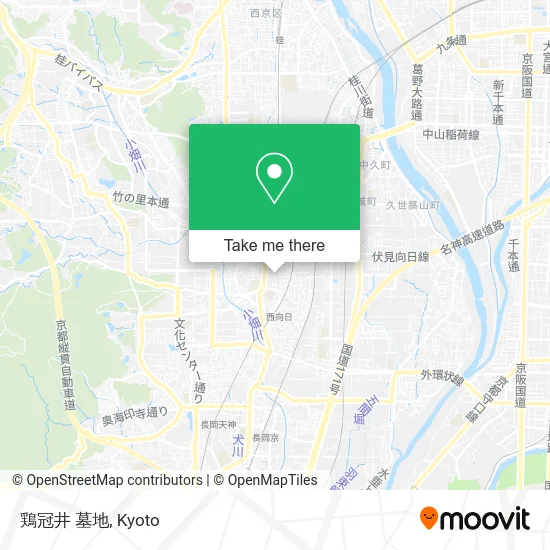 鶏冠井 墓地 map