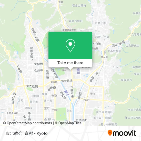 Kyoto North Church map