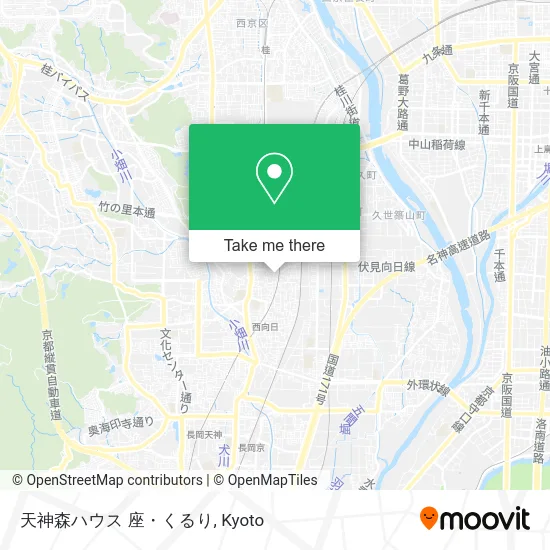 天神森ハウス 座・くるり map