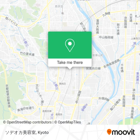 ソデオカ美容室 map