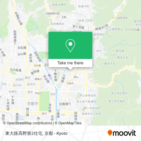 東大路高野第2住宅 map