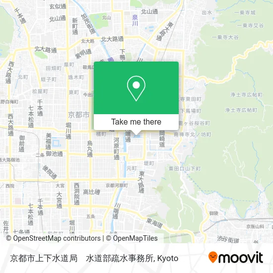 京都市上下水道局　水道部疏水事務所 map