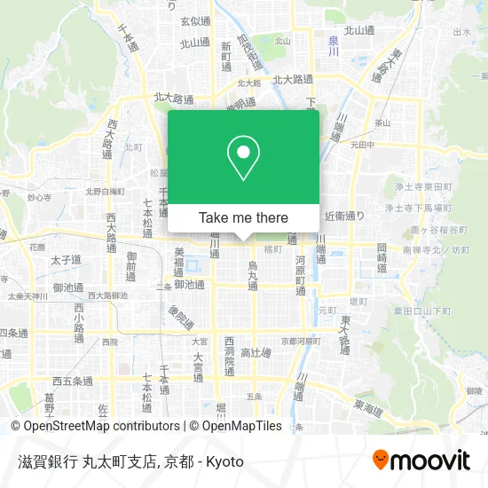 滋賀銀行 丸太町支店 map