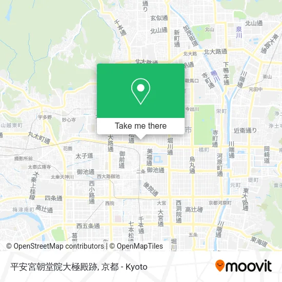 平安宮朝堂院大極殿跡 map