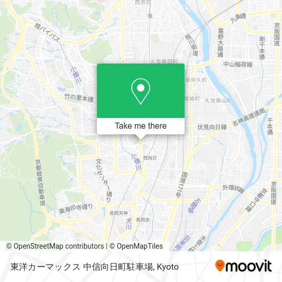 Toyo Car Max Chushin Mukoh Town Parking map
