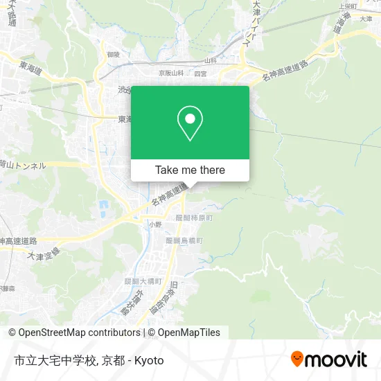 市立大宅中学校 map